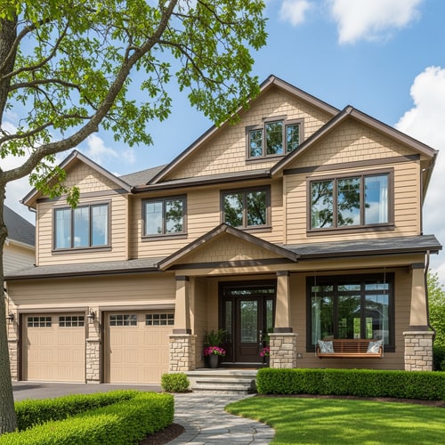 AI Design for picture of a nice family home