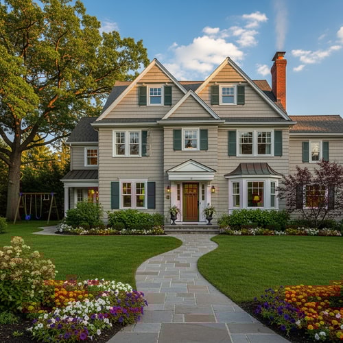 AI Design for picture of a nice family home