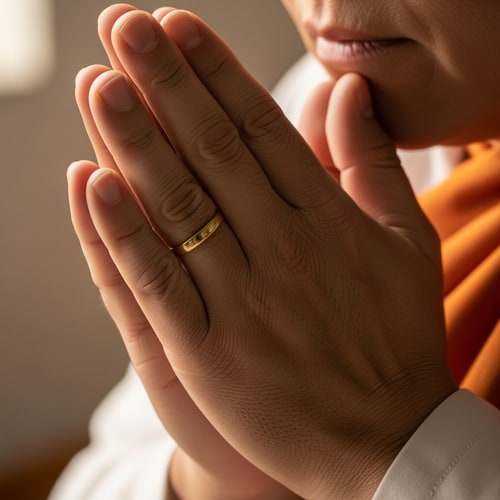 AI Design for make praying hands