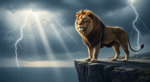 AI Design for make picture for - be strong and courageous