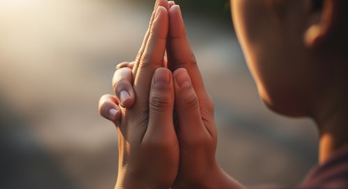 AI Design for make praying hands - another try