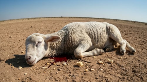 AI Design for add a little puddle of blood under its neck