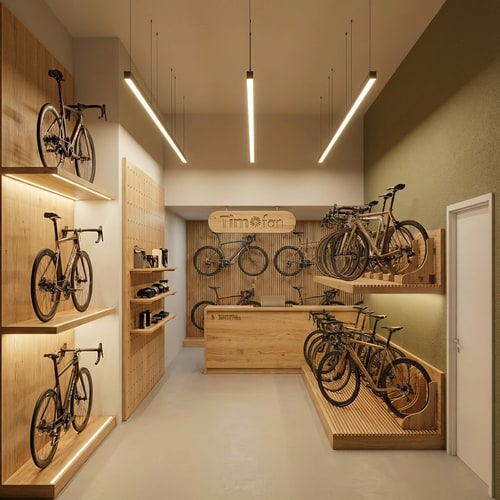 AI Design for turn the marked wall 90 degrees in the same line as the front desk