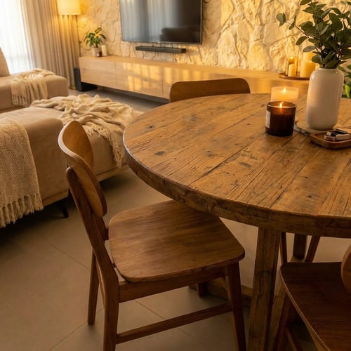 AI Design for take of the round dinning table