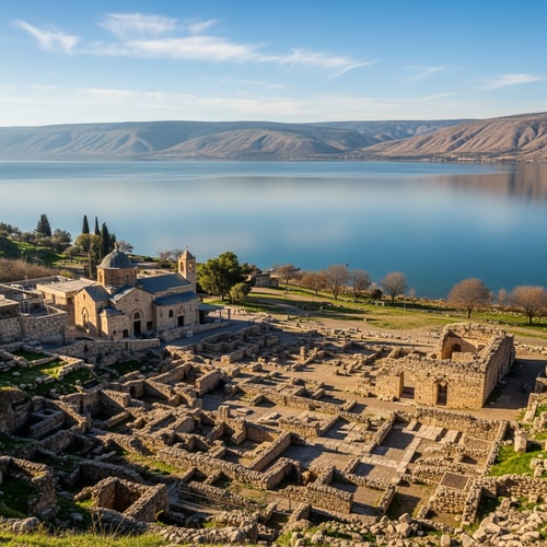 AI Design for תדייק יותר שיהי זום על כפר נחום והכנרת