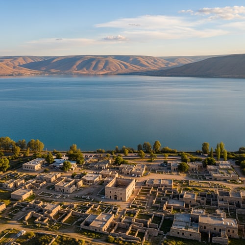 AI Design for תדייק יותר שיהי זום על כפר נחום והכנרת