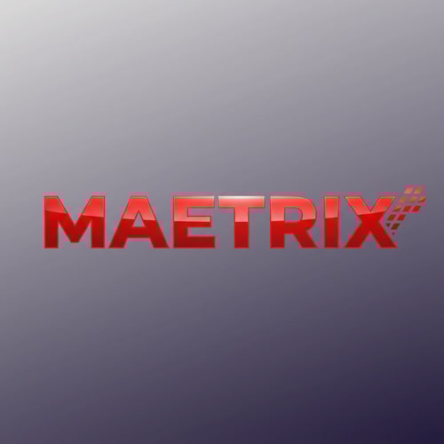 AI Design for my logo name is  matrix ," MAETRIX" BE PROFASANAL
