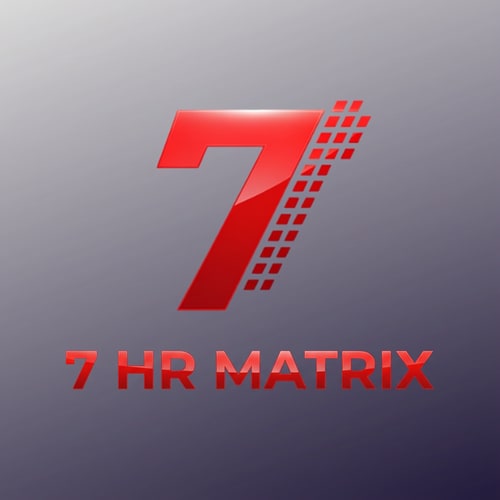 AI Design for my logo name is 7 hr matrix ,"7 hr matrix" BE PROFASANAL