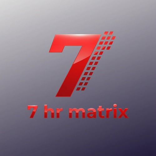 AI Design for my logo name is 7 hr matrix ,"7 hr matrix" BE PROFASANAL