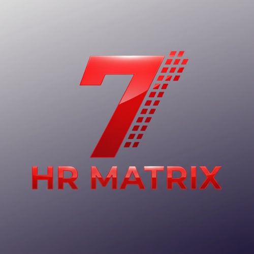 AI Design for my logo name is 7 hr matrix , make the digner 7
