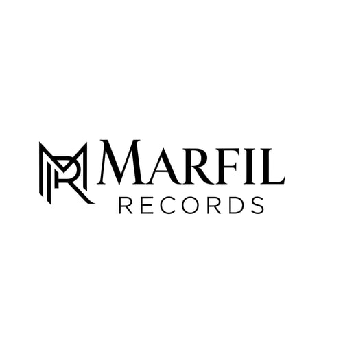 AI Design for please, could you create a logo black and white for a brand called: "Marfil Records" whitout anything connected in music