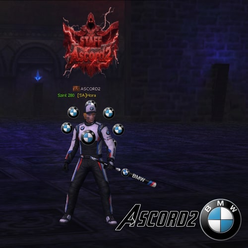 AI Design for Szerkeszd meg BMW-s kosztümre. Alulra legyen oda írva Ascord2 és 1 Legyen 1 bmw logo