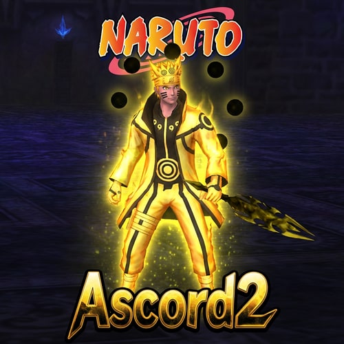 AI Design for Szerkeszd meg hogy Naruto egyedi kosztum és Legyen ott 1 Narutos logo. Alulra ASCORD2