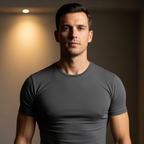 AI Design for no, me refiero a que parezca mas flaco pero con pecho y la misma pose y cara