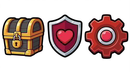 AI Design for create 3 variants of this image
The attached image represents the overall artistic style and aesthetic. Use it as a reference for visual consistency and design language. Do not replicate these images directly, but capture the general artistic direction and style.
General color scheme includes: #c82828, #f03c50, #505050, #dcdcdc, #8c143c
And follow these custom instructions: Create icons with a bold, modern cartoon-vector aesthetic. Use thick, clean outlines (preferably dark or black) to define shapes and provide strong contrast against vibrant fills. Maintain smooth, rounded corners and soft geometric forms—favor simplified silhouettes over intricate details.
Use a vivid, saturated color palette with high contrast between foreground and background elements. Incorporate subtle gradients and light reflections to add depth without overwhelming clarity.