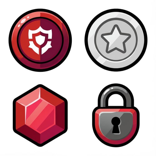 AI Design for vectorize this
The attached image represents the overall artistic style and aesthetic. Use it as a reference for visual consistency and design language. Do not replicate these images directly, but capture the general artistic direction and style.
General color scheme includes: #c82828, #f03c50, #505050, #dcdcdc, #8c143c
And follow these custom instructions: Create icons with a bold, modern cartoon-vector aesthetic. Use thick, clean outlines (preferably dark or black) to define shapes and provide strong contrast against vibrant fills. Maintain smooth, rounded corners and soft geometric forms—favor simplified silhouettes over intricate details.
Use a vivid, saturated color palette with high contrast between foreground and background elements. Incorporate subtle gradients and light reflections to add depth without overwhelming clarity.