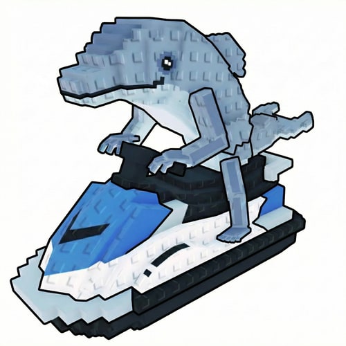 AI Design for make the dolphin face the right, DO NOT CHANGE ANYTHING ELSE