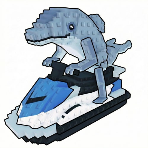 AI Design for make the dolphin face the right, DO NOT CHANGE ANYTHING ELSE