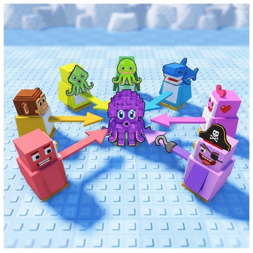 AI Design for A detailed reproduction of the source image's primary subject matter, now featuring the designated character references replacing all original penguins exactly 1:1 — The composition and framing are retained exactly as depicted in the source material, The precise original color palette and tonal range are mandatory, The identical lighting conditions and overall mood from the source image are required, The style and medium must perfectly replicate the source image quality, Ensure all penguins are replaced by the provided characters 1:1; DO NOT change the environment, composition, color, or style whatsoever, The background setting and environment must be retained from the source image. ENSURE THERE ARE NO PENGUIN LOOKING MODELS IN THE AFTER IMAGE.