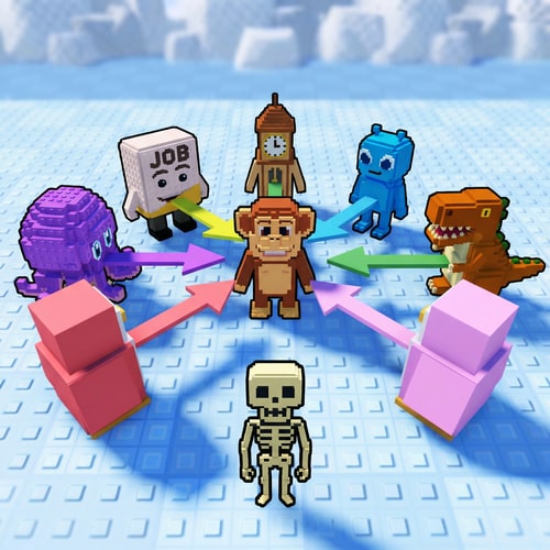 AI Design for A detailed reproduction of the source image's primary subject matter, now featuring the designated character references replacing all original penguins exactly 1:1 — The composition and framing are retained exactly as depicted in the source material, The precise original color palette and tonal range are mandatory, The identical lighting conditions and overall mood from the source image are required, The style and medium must perfectly replicate the source image quality, Ensure all penguins are replaced by the provided characters 1:1; DO NOT change the environment, composition, color, or style whatsoever, The background setting and environment must be retained from the source image. ENSURE THERE ARE NO PENGUIN LOOKING MODELS IN THE AFTER IMAGE.