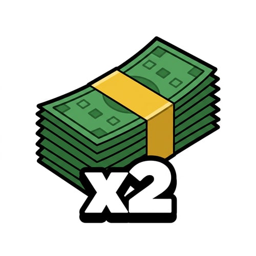 AI Design for make this 2x cash in the style of this 2x cash: