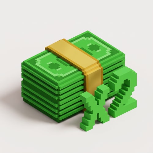 AI Design for make this 2x cash in the style of this 2x cash: