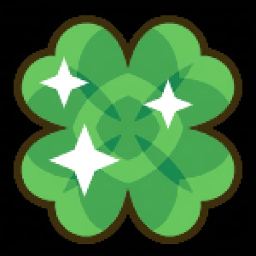 AI Design for make this clover 1.25x smaller DO NOT CHANGE ITS DESIGN WHATSOEVER JUST MAKE THE CLOVER SLIGHTLY SMALLER