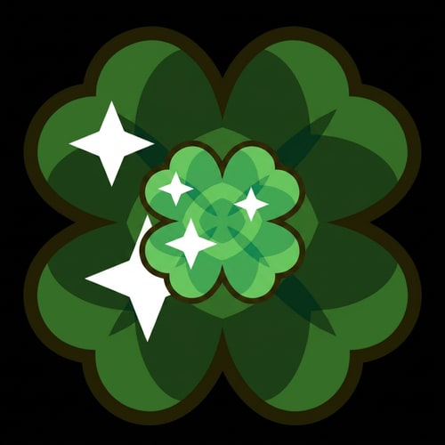 AI Design for make this clover smaller DO NOT CHANGE ITS DESIGN WHATSOEVER JUST MAKE THE CLOVER SLIGHTLY SMALLER