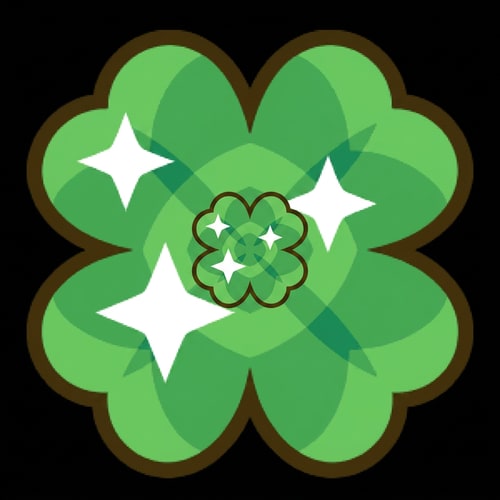 AI Design for make this clover smaller DO NOT CHANGE ITS DESIGN WHATSOEVER JUST MAKE THE CLOVER SLIGHTLY SMALLER