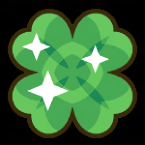 AI Design for make this clover 1.25x smaller DO NOT CHANGE ITS DESIGN WHATSOEVER JUST MAKE THE CLOVER SLIGHTLY SMALLER