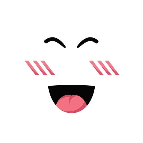 AI Design for make this face with a flat vector style keep the original style add coloring/shading if seen necessary do not add unnecessary features