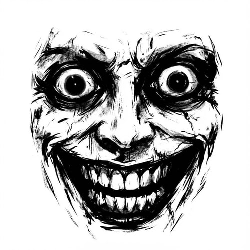 AI Design for make this face even more scary