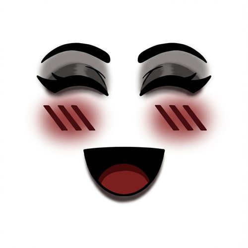 AI Design for make this face with a goth style keep the original style add coloring/shading if seen necessary do not add unnecessary features that makes it look AI