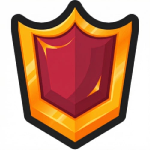 AI Design for give this shield the same color scheme as the crown DO NOT CHANGE ANYTHING ELSE