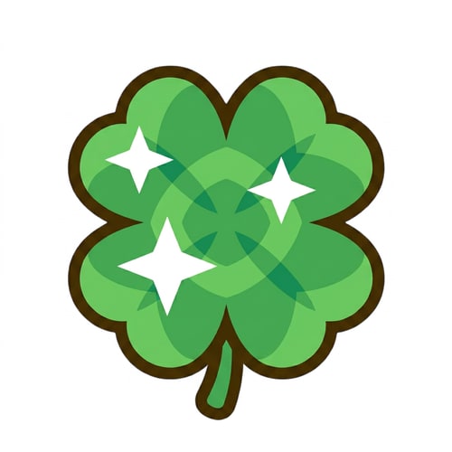 AI Design for replace this clover with this green clover DO NOT CHANGE ANYTHING ELSE ensure the green clover is sized down the EXACT SAME THIS CLOVER IS