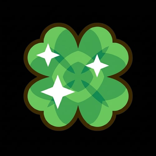 AI Design for replace this clover with this green clover DO NOT CHANGE ANYTHING ELSE ensure the green clover is sized down the EXACT SAME THIS CLOVER IS