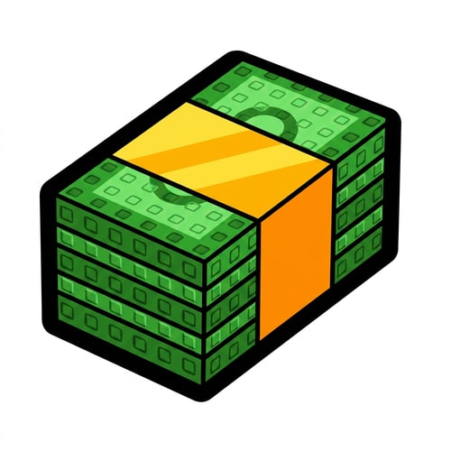 AI Design for replace this cash bills texture with these bills, keep the same exact structure and size of the cash pile just alter the bills appearances also keep the black outline to the bills