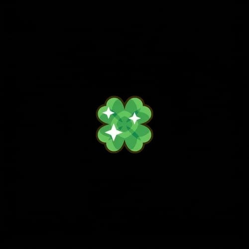 AI Design for make this clover TAKE UP LESS IMAGE SPACE DO NOT CHANGE ITS DESIGN WHATSOEVER JUST MAKE THE CLOVER SLIGHTLY SMALLER