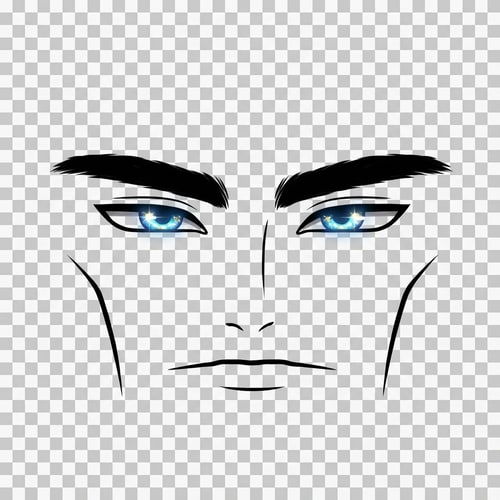 AI Design for make the background transparent do not remove the grey outlines on the facial  features and change ABSOLUTELY NOTHING ELSE