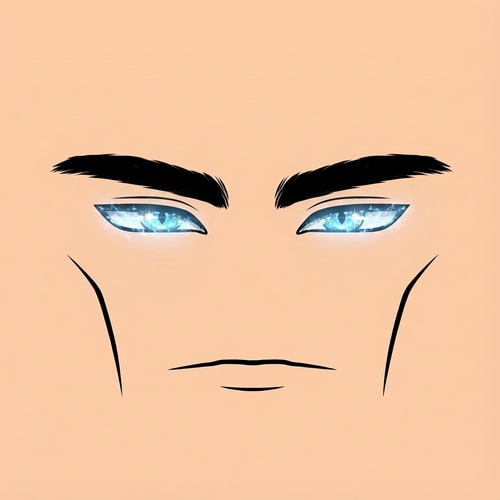 AI Design for make the eyes look cooler and change absolutely nothing else