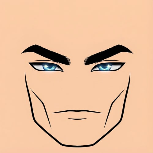 AI Design for make the face look more masculine looking and change absolutely nothing else DO NOT ADD ADDITIONAL FEATURES, SIMPLY MODIFY EXISTING FEATURES