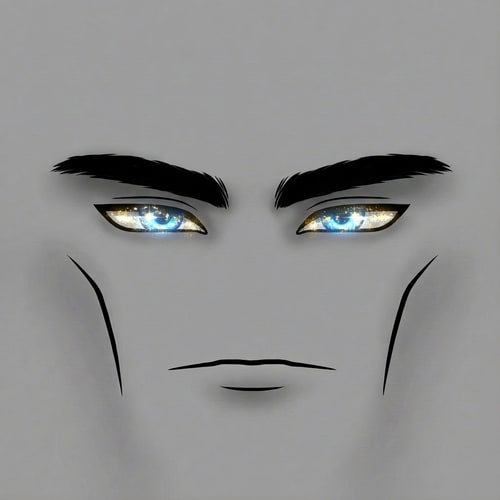 AI Design for make the eyes shinier slightly more with a slightly more hint of gold DO NOT CHANGE ANYTHING ELSE