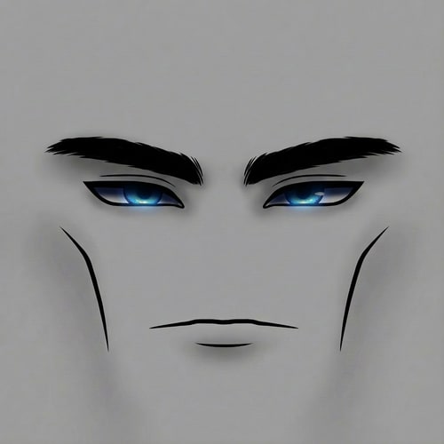 AI Design for darken the upper eyelight slightly and change ABSOLUTELY NOTHING ELSE