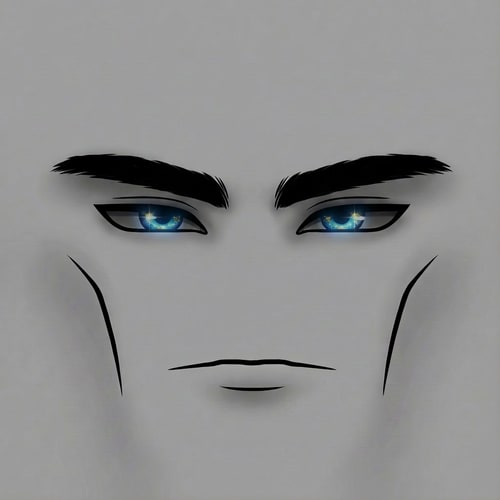 AI Design for darken the upper eyelight slightly and change ABSOLUTELY NOTHING ELSE