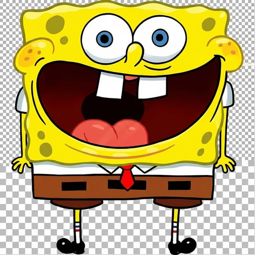 AI Design for make spongebob take up the entie picture