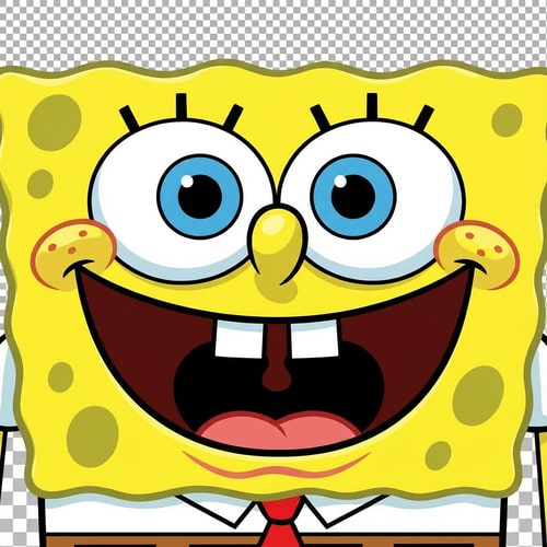 AI Design for make spongebob take up the entie picture