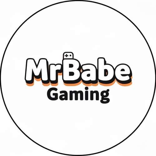 AI Design for Design a creative and memorable logo for a gaming YouTube channel named "MrBabe Gaming".

Style:
Clean, minimal, and slightly playful. The logo should feel unique and stand out without using neon colors or gradients.

Typography:
Use a custom, bold, playful font with smooth curves. The text should feel friendly but confident. Slight character in letters is important (not plain fonts).

Color:
Use solid colors only (no gradients, no neon). Prefer a strong contrast like black & white with one accent color (like orange, red, or blue).

Concept:
Focus mainly on typography. Add a subtle creative twist to the name "MrBabe" so it looks like a brand, not just text.
You can slightly modify one letter (like B or M) to create a unique identity.

Depth:
Add a slight 3D or raised effect (like soft shadow or layered look) so the logo feels like it is popping out.

Icon (optional):
You may include a very minimal gaming element (like a small controller shape or button), but keep it subtle and not distracting.

Composition:
Centered, balanced, and suitable for a circular profile picture. The logo should be clearly visible even at small sizes.

Overall Feel:
Fun, modern, and memorable — not aggressive, not childish, but playful and clean.

High quality, sharp edges, professional logo design.