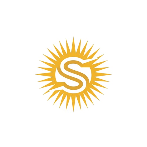 AI Design for 5. Monogram “S” with Solar Geometry ✧
Core idea: Keep it modern and versatile.
Visual approach:
Stylized “S” placed inside a golden sun
Or “S” formed using radial sun lines
Clean, scalable mark
Why it works:
Easy branding across documents, websites, seals
Corporate + institutional feel
Perfect if the foundation grows nationally