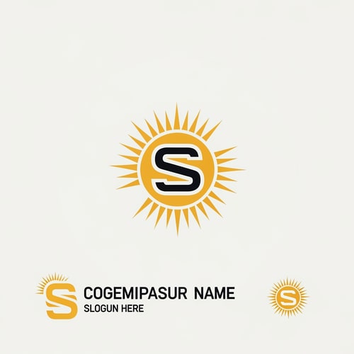AI Design for 5. Monogram “S” with Solar Geometry ✧
Core idea: Keep it modern and versatile.
Visual approach:
Stylized “S” placed inside a golden sun
Or “S” formed using radial sun lines
Clean, scalable mark
Why it works:
Easy branding across documents, websites, seals
Corporate + institutional feel
Perfect if the foundation grows nationally