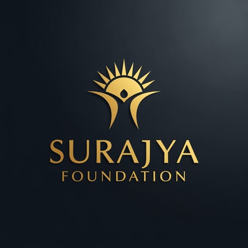 AI Design for Create a logo from scratch for Surajya foundation"Surajya" (pronounced Su-raaj-ya) translates most accurately to "Good Governance" or "Ideal State."
The word is derived from two Sanskrit roots:
"Su" (सु): Meaning good, virtuous, or beneficial.
"Rajya" (राज्य): Meaning kingdom, state, or rule.
1. Good Governance (Administration)
It refers to a system where the government or administration is transparent, accountable, and efficient. In a corporate sense, "Surajya" would imply ethical business practices and high-quality service to clients.
2. The Welfare State
It describes a land where the primary goal of the ruler is the well-being of the people. It isn't just about having power, but about using that power to ensure that every citizen is happy, safe, and prosperous.
3. Justice and Equality
"Surajya" implies a society where there is rule of law. No one is above the law, and justice is delivered fairly to everyone, regardless of their status.
Color : logo you can keep it in golden color with concept of sun